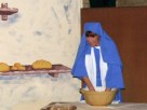 Mary making bread